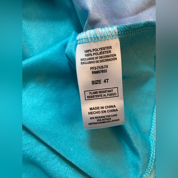 Disney- Encanto- 4T Mirabel Madrigal Costume Dress girl nightgown Floral Design - Picture 7 of 9